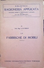 Le fabbriche di mobili. Biblioteca di ragioneria applicata; 67.