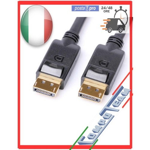 Cavo displayport 2 - displayport, 1.2