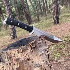 Coltello Machete Sopravvivenza Lama Acciaio al Carbonio Personalizzato Fatto a Mano|Coltello Caccia Campeggio