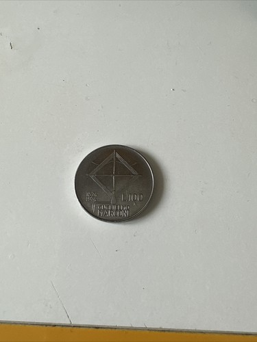 Moneta 100 lire - moneta,