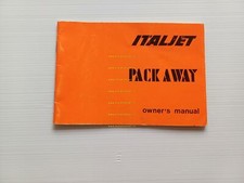 Italjet 50 Pack Away manuale uso manutenzione libretto originale INGLESE
