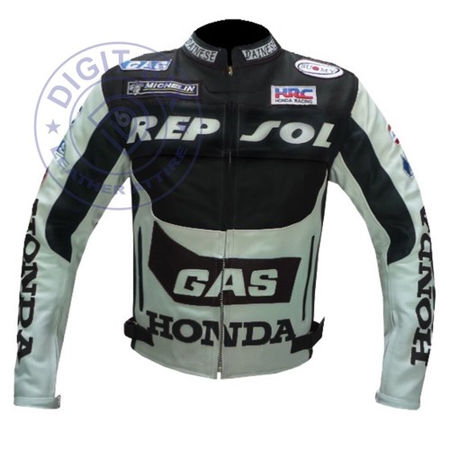 Giacca motociclista pelle gas - giacca,