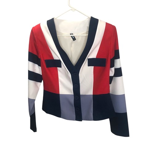 Colorblock button front - colorblock,