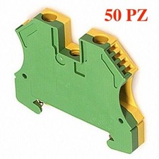 Morsetti di Terra Weidmüller WPE 6 G/V – Serie W – 50 Pezzi - 1010200000