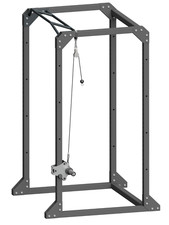 Slider Cavo per Rack 60x60mm - Carrucola Home Gym Puleggia Lat Machine - Desmerk