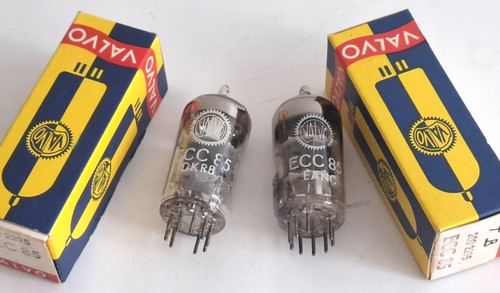 Coppia tubi valvo ecc85 - coppia,