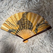 Ventaglio pieghevole oro fiori