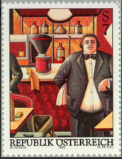 Austria 1999 Arte Moderna Quadri Contemporanei Artisti Caffè Bevande Cibo 1v MNH