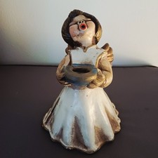 ANGELO THUN 20 cm COLORE BIANCO ORO VINTAGE VECCHIA PRODUZIONE ETICHETTA