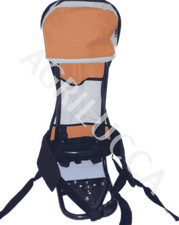 Zaino ricambio per decespugliatori completo di struttura in metallo con tasca