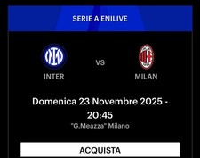 2 BIGLIETTI INTER - MILAN  23
