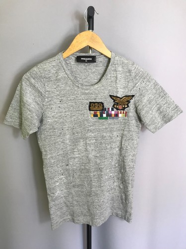 Dsquared2 shirt grigia con - t-shirt,