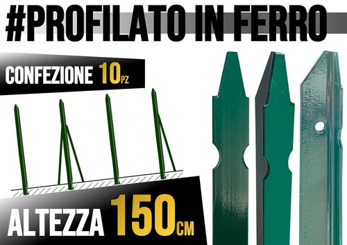 Paletti ferro plastificati - paletti,