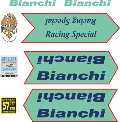 Adesivi telaio bianchi racing - adesivi,
