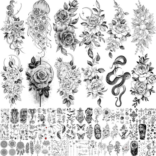 Fogli tatuaggi finti - 64,