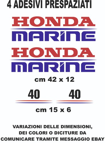 Adesivi honda marine motore - adesivi,