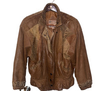 Giacca donna patchwork pelle