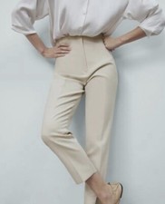 Zara Pantaloni Vita Alta Nuovo