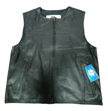 Gilet moto custom biker pelle