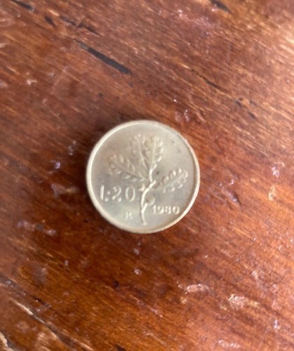Moneta rara lire del - da, 20