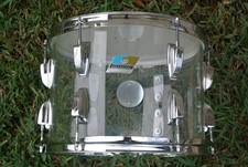 RARO TOM CLASSICO LUDWIG CHICAGO 1978 13" VISTALITE TRASPARENTE per LA TUA BATTERIA! RL67