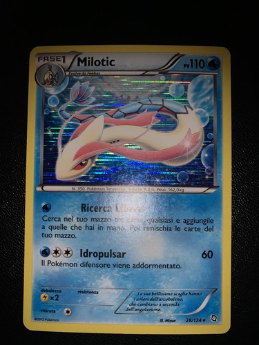 Carta pokemon milotic stirpe - carta,