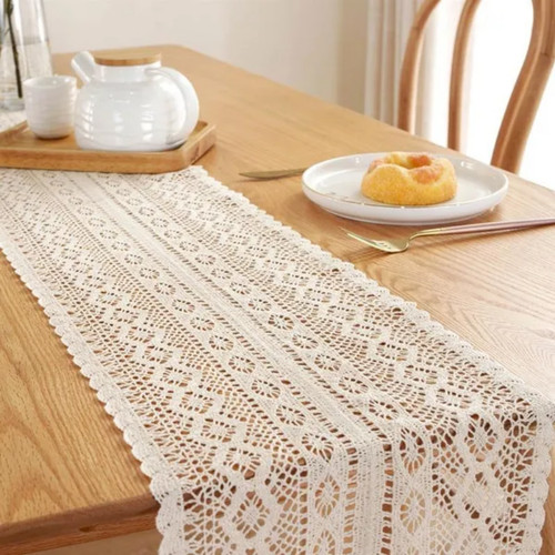 Rectangle lace table - table, runner