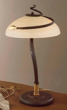 LUME A 2 LUCI FERRO BATTUTO