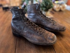 Scarpe calcio rugby pelle