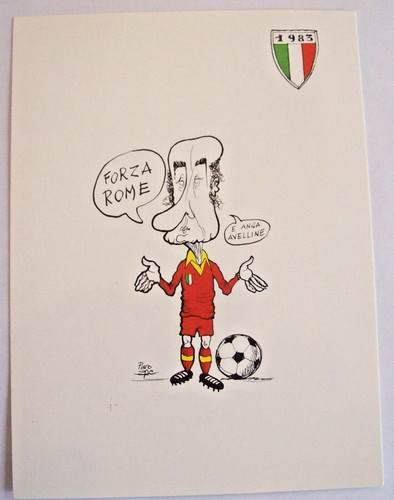 Cartolina scudetto roma 1983 - scudetto,
