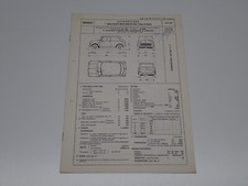 INNOCENTI MINI MINOR MK II TIPO B 38/2 SCHEDA DI OMOLOGAZIONE DGM 1968 (74)