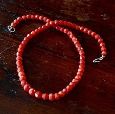 Collana -  Corallo Rosso Mediterraneo  -Vintage 23.3  Gr 42cm