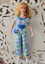 Barbie bambola vintage 1971 LIVE ACTION PJ + vestito anni 70, scarpe, borsa MATTEL leggi!