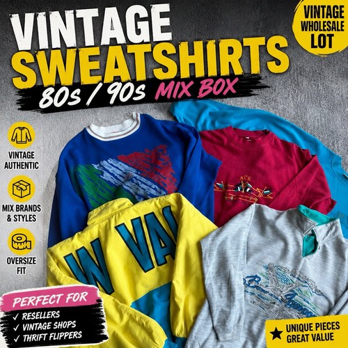 Box felpe vintage 80s 90s - box,