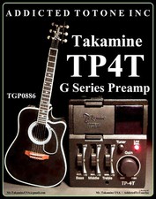 Preamplificatore Takamine Serie G TP4T / NOS / Revisione Originale / Rivenditore Autorizzato