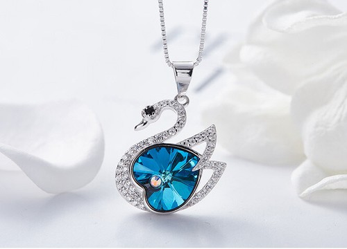 Collana lusso cigno - lusso, cuore