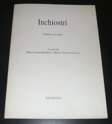 Inchiostri volume secondo a - inchiostri, secondo.