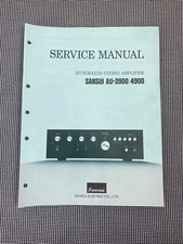 AMPLIFICATORE SANSUI AU-3900 AU-4900 - MANUALE DI SERVIZIO ORIGINALE - J0771 