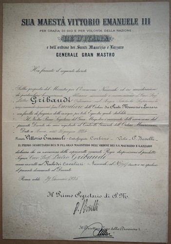 Paolo boselli autografo - boselli, -autografo