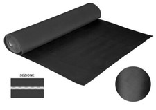 LASTRA IN GOMMA LISCIA NERA 2 MM H 130 PAVIMENTO GUARNIZIONE INDUSTRIALE 38325/1