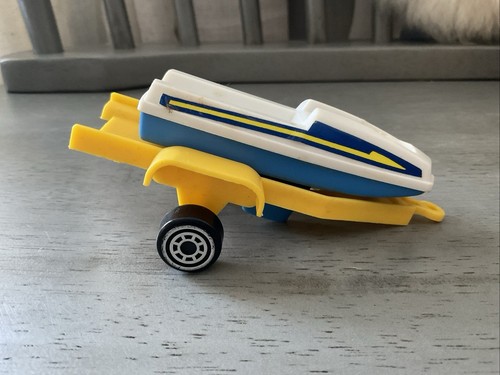 Vintage plastic speed boat - vintage,