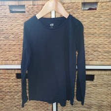 Maglietta H&M blu navy manica