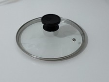 Coperchio in vetro  D 22 cm per padella pentola foro vapore
