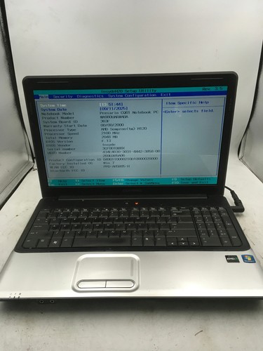 Pavilion dv2000 boots to - hp,