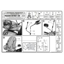 Kit fissaggio cupolino Givi