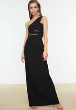 VESTITO NERO LUNGO CERIMONIA