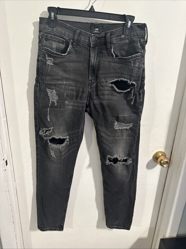 Jeans skinny uomo nero