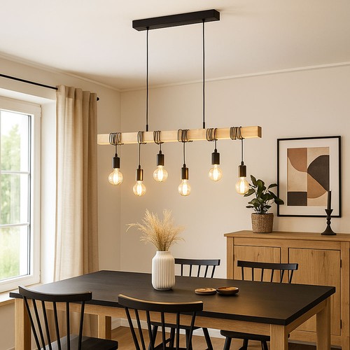Lampada sospensione legno - a,