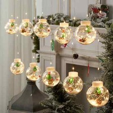 LUCI DI NATALE SFERE BABBO