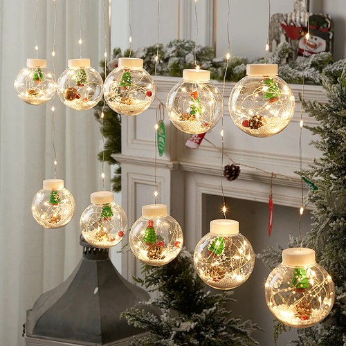 Luci natale sfere - di, babbo